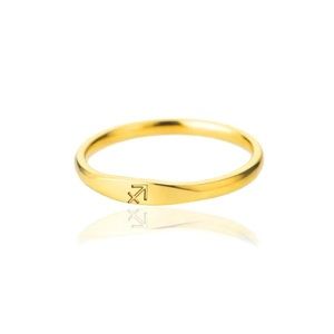 Sagittarius Gorgeous Gold Plated Zodiac Sign Ring -